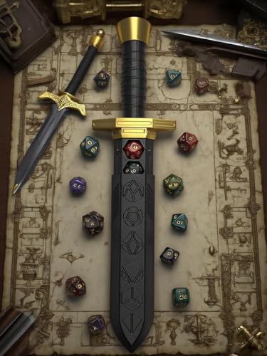 Sword Dagger Dice Holder Box Dice Tower Dungeons and Dragons RPG Tabletop Roleplaying Game Jail DND