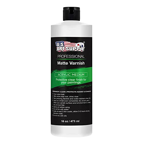 16 oz Matte Acrylic Varnish for Acrylic Painting