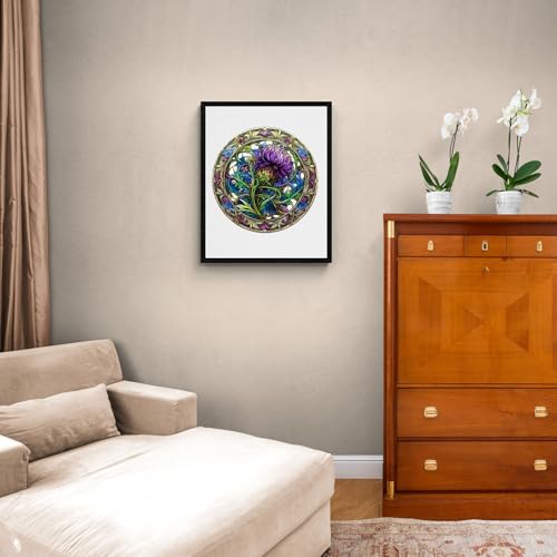 Wooden Puzzles for Adults Scotch Thistle Jigsaw 17.3 * 17.3in (450 Count)