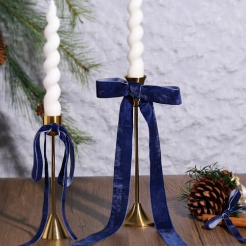 Navy Velvet Ribbon