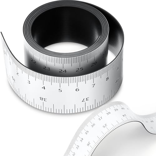 1 Pcs 39.37 Inch Magnetic Ruler Flexible Tape Magnetic Tape Measure with Both Inches and Centimeters