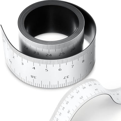 1 Pcs 39.37 Inch Magnetic Ruler Flexible Tape Magnetic Tape Measure with Both Inches and Centimeters