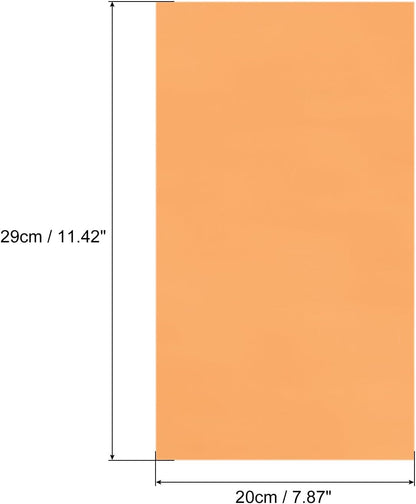MECCANIXITY 50 Sheets Heat Reactive Foil, 20x29cm Bronze Foil Transfer Sheets Toner Reactive Foil Transfer Foil Sheets Hot Foil Stamping Paper for Crafts DIY Cardmaking Album Decoration