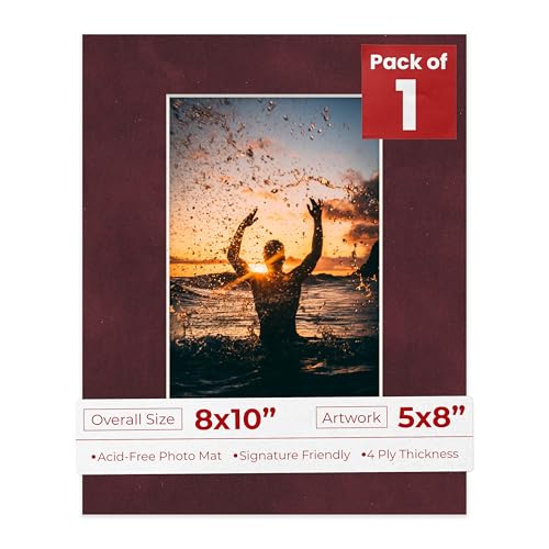 8x10 Mat Bevel Cut for 5x8 Photos