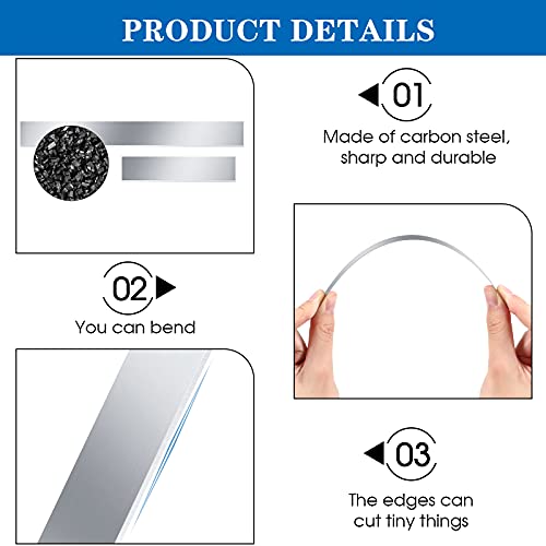 Flexible Polymer Clay Cutters 8 Inch 4 Inch Carbon Steel Blade Polymer Clay Cutting Slicing Tools for DIY Shaping Modelling Sculpturing Supplies