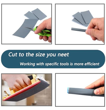 30Pcs 9 x 3.6 Inchs 3000 Grit Wet and Dry Handmade Universal Sanding Sheets (30 Count)