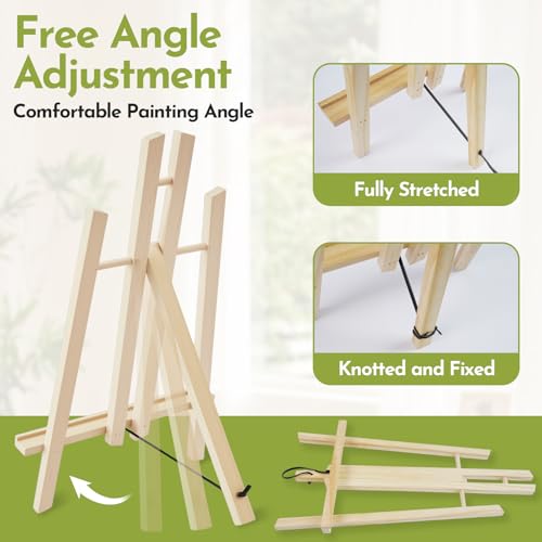 2 Pack 18 Inch Wooden Tabletop Easel Stand (2 Count)