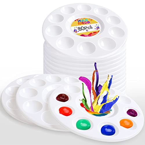 80pcs Paint Tray Palettes (80 Count)