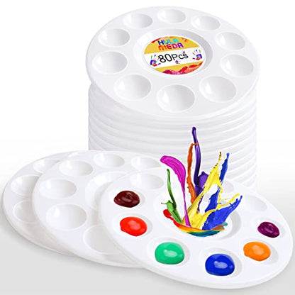 80pcs Paint Tray Palettes (80 Count)