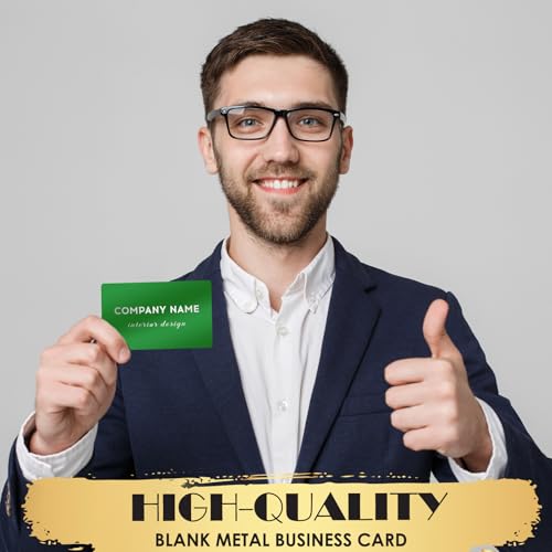 100Pcs 0.45 Metal Business Cards Aluminum Laser Engraving Blanks