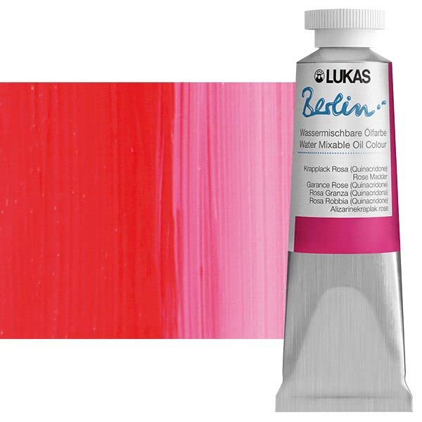 Berlin Pro Artists Water Mixable Oil Paint 37 ml Tube Rose Madder