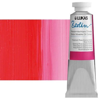 Berlin Pro Artists Water Mixable Oil Paint 37 ml Tube Rose Madder