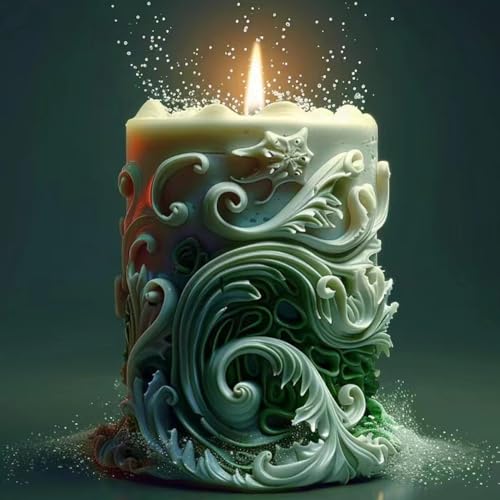 Starfish Shell Cylindrical Candle Mold