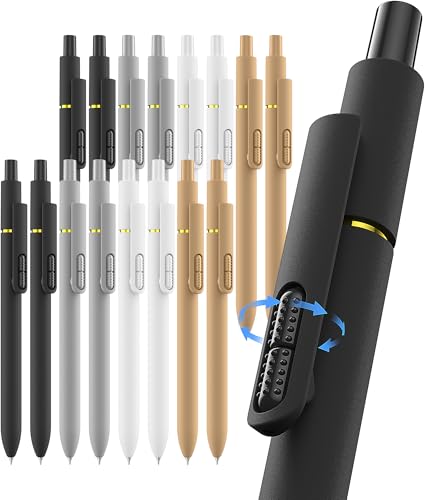 16 Pcs Gel Pens Black Ink (16 Count)