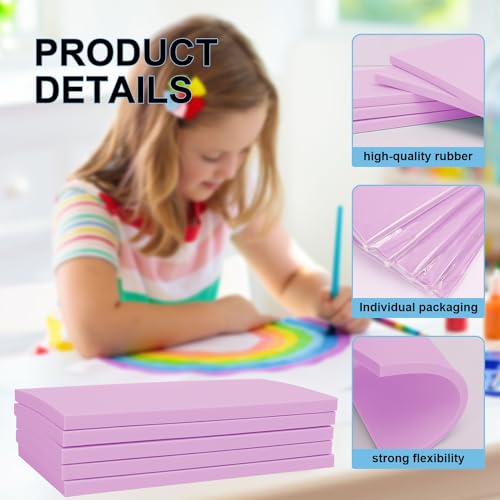 25 Pcs 4x6" Rubber Linoleum Stamp Carving Blocks for Printmaking (25 Count)