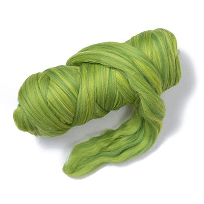 Multi Colored Natural Wool roving