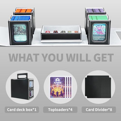 Commander Deck Box For Mtg Fits 400+ Double