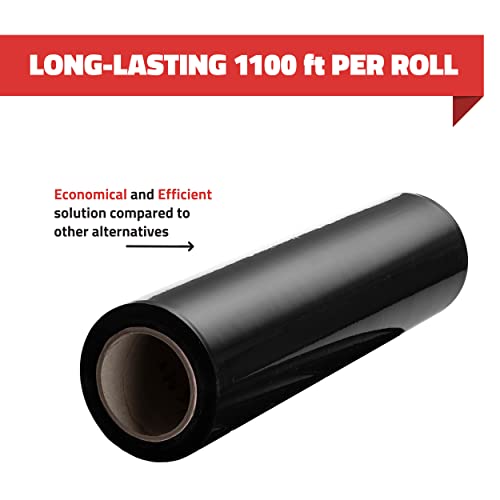 Stretch Wrap 17.5 Inch 80 Gauge Shrink Wrap Black
