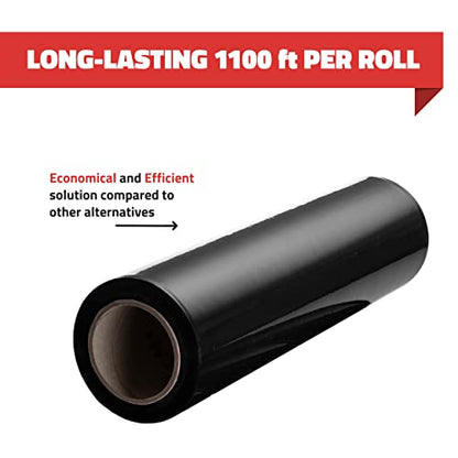 Stretch Wrap 17.5 Inch 80 Gauge Shrink Wrap Black