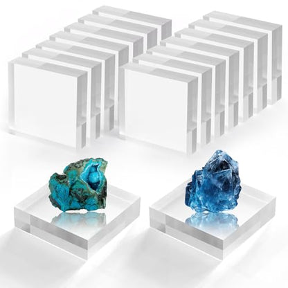 16 Pcs 3 X 3 X 1 Inch Acrylic Blocks (16 Count)