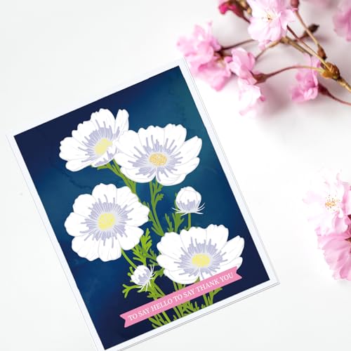 Realistic Cosmos Stamps and Dies and Layering Coloring Stencil Set