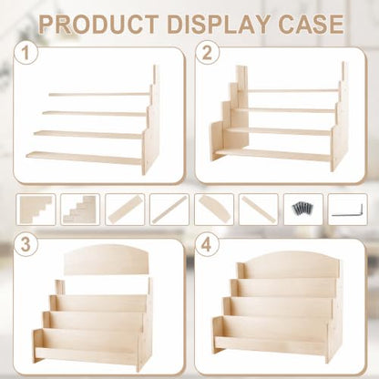 4 Tier Wooden Greeting Card Display Stand