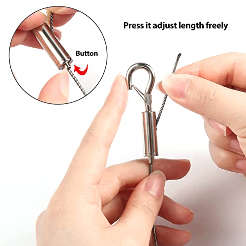 2Pcs Adjustable Picture Hanging Wire Kit (2 Count)