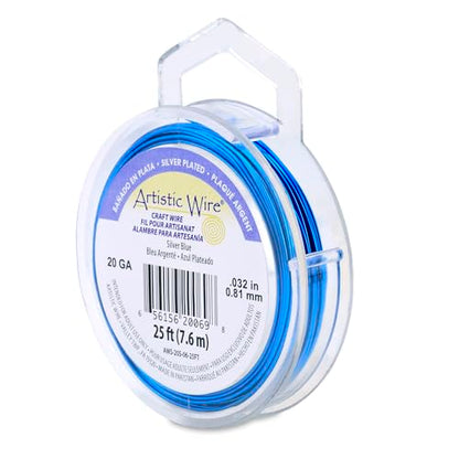 20 Gauge Silver Plated Tarnish Resistant Colored Copper Craft Wire