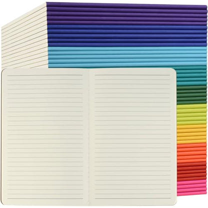 50 Pack Colorful Lined Notebooks Bulk (50 Count)