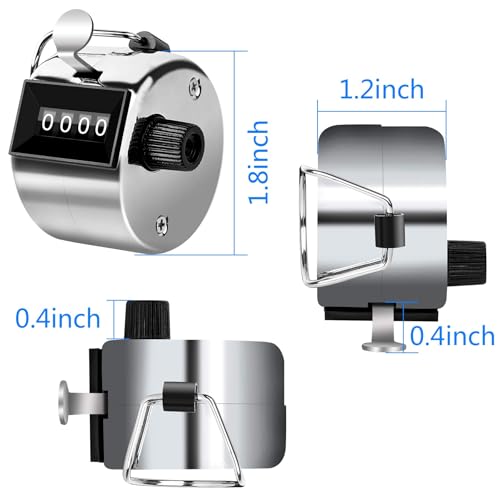 2 Pack Tally Counter Clicker 4 Digit Number for School Event