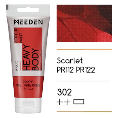 Acrylic Paint Scarlet Red (6.76 Fl Oz)
