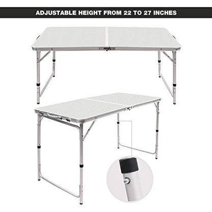 4ft Aluminum Camping Table