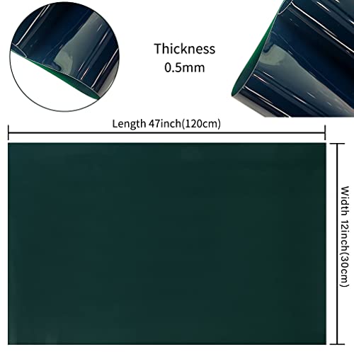 HYANG Blackish Green Solid Colors Transparent PVC Super Clear Holographic Vinyl 1 Roll 12" x 47"