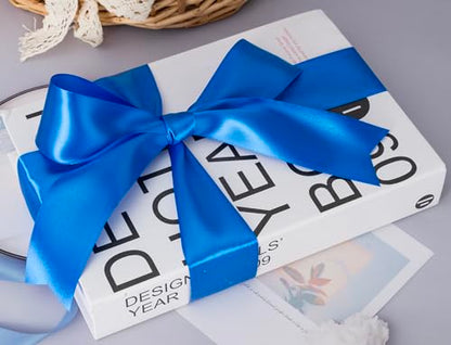 2 Inch Royal Blue Solid Satin Ribbon for Gift Wrapping