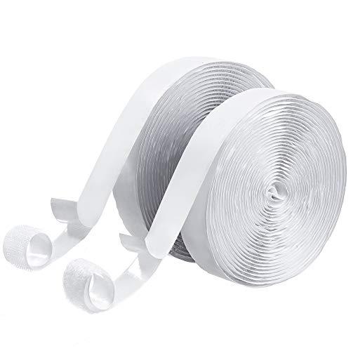 Removable Hook and Loop Tape with Adhesive 16.5ft