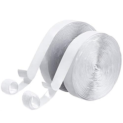 Removable Hook and Loop Tape with Adhesive 16.5ft
