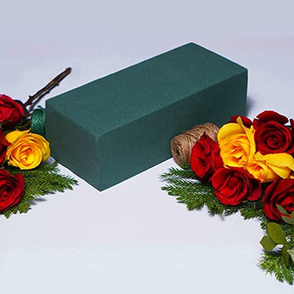 Pack of 8 Dry and Wet Floral Foam Blocks for Fresh and Artificial Flowers (8 Count)