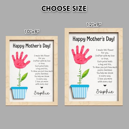 Mothers Day Handprint Gifts for Mom from Daughter Son