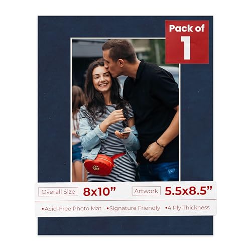 8x10 Mat Bevel Cut for 5.5x8.5 Photos