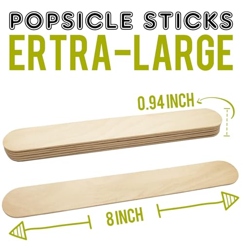 8 inch Jumbo Popsicle Sticks (500 Count)