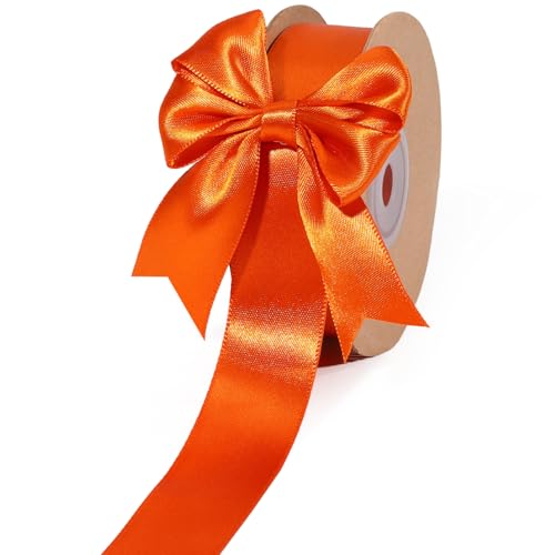 Orange Satin Ribbon 1 inch x 50 Yards