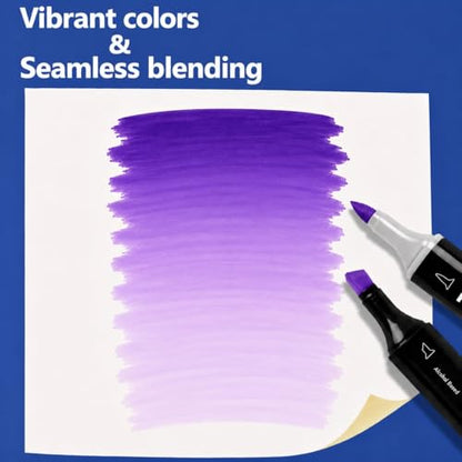 6 Pack Purple Pink Alcohol Markers (6 Count)