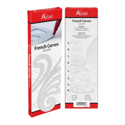 French Curve Set of 8