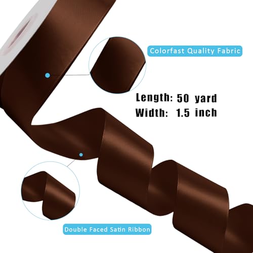 1 1 2 Inch 50 Yard Double Faced Satin Ribbon