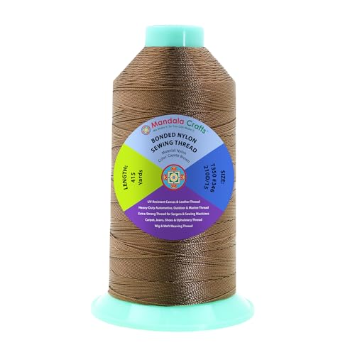Size 346 210D T350 Coyote Brown Bonded Nylon Thread