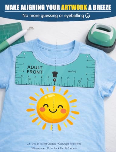 T Shirt Ruler for Front Back Design Alignment and Placement