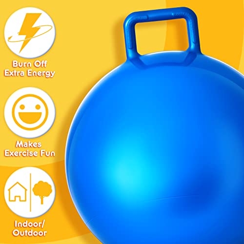 3 Pcs 20 Inch Bouncing Ball with Handle (3 Count)