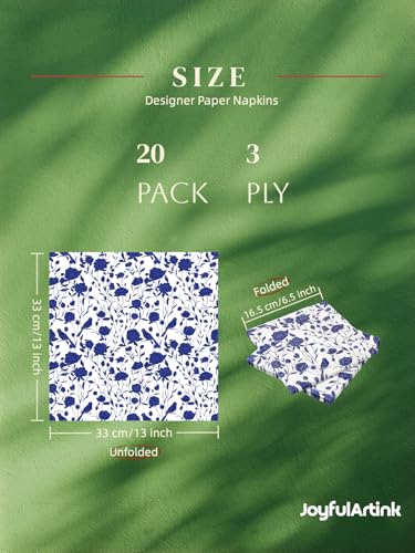 Blue & White Paper Napkins 3 (20 Count)