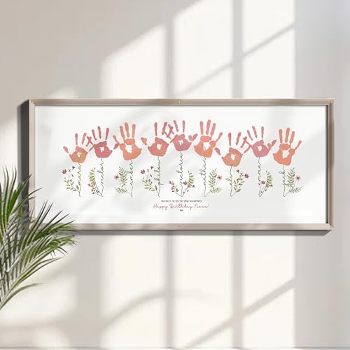 Mother's Day Handprint Art Personalized Grandma's Garden Crafts For Grandma From Kids