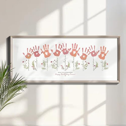 Mother's Day Handprint Art Personalized Grandma's Garden Crafts For Grandma From Kids